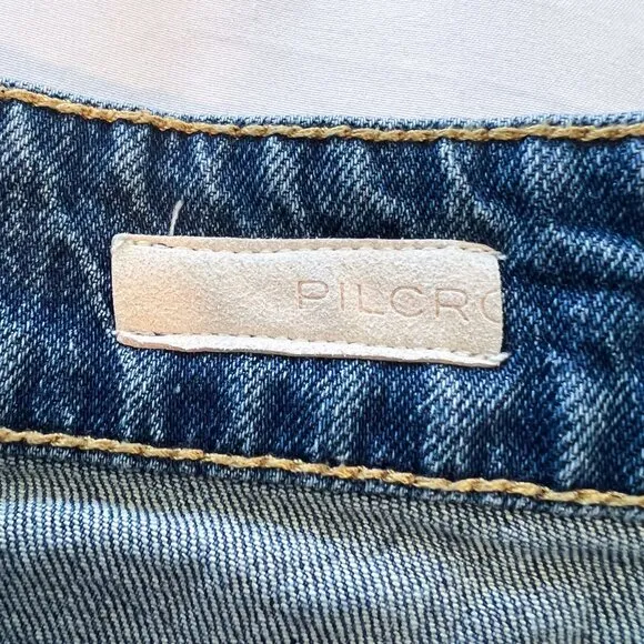 EUC Anthropologie Pilcro Borrowed Boyfriend Patchwork Jeans