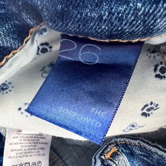 EUC Anthropologie Pilcro Borrowed Boyfriend Patchwork Jeans