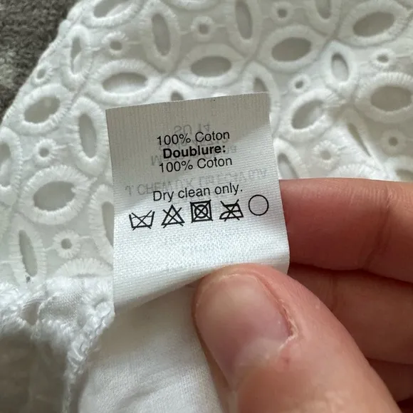 EUC J. Crew 4 White Eyelet Skirt Mini