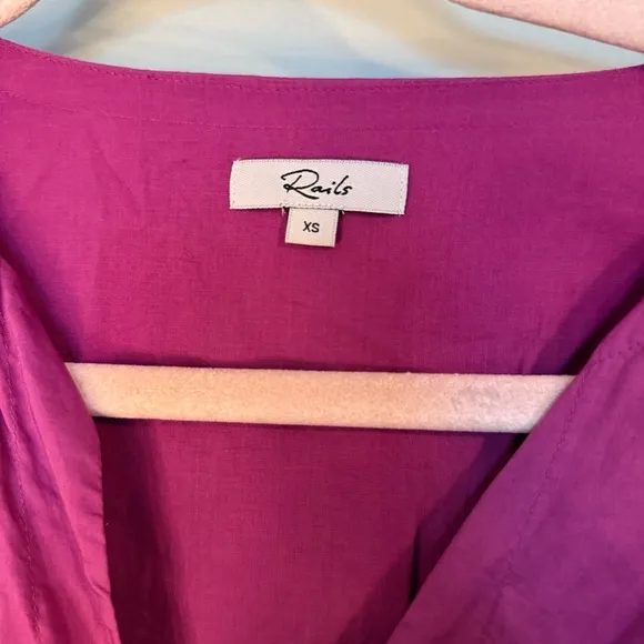 EUC Rails Gia Eyelet Midi Dress | Size XS | Purple Cotton