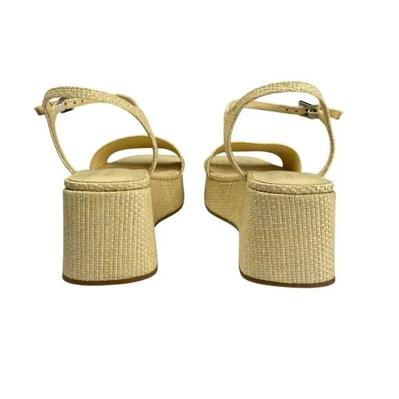 EUC - Reformation Zora Thatched Platform Sandals