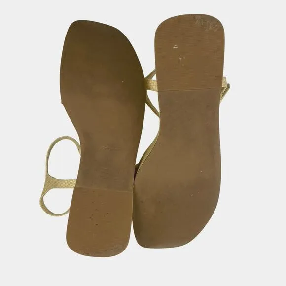 EUC - Reformation Zora Thatched Platform Sandals