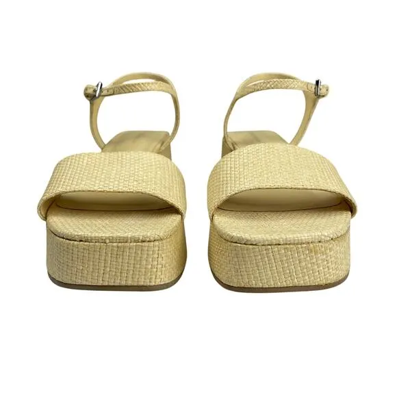 EUC - Reformation Zora Thatched Platform Sandals