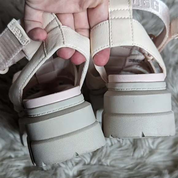 EUC UGG Ashton Strappy Sandal in Rosy Beige