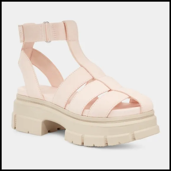EUC UGG Ashton Strappy Sandal in Rosy Beige