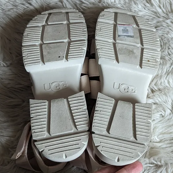 EUC UGG Ashton Strappy Sandal in Rosy Beige