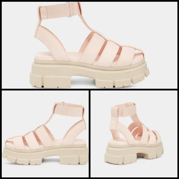 EUC UGG Ashton Strappy Sandal in Rosy Beige