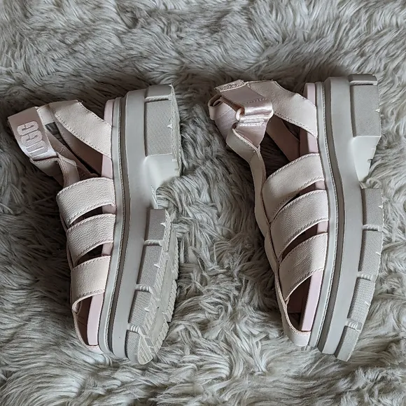 EUC UGG Ashton Strappy Sandal in Rosy Beige