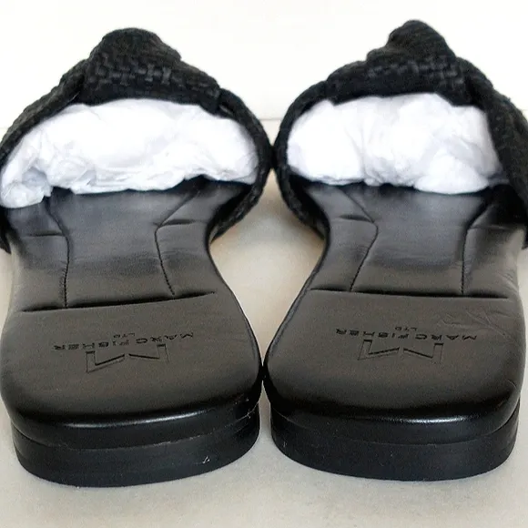 Excellent Used Pair of Marc Fisher LTD Marlon Genuine Leather Knot Sandals