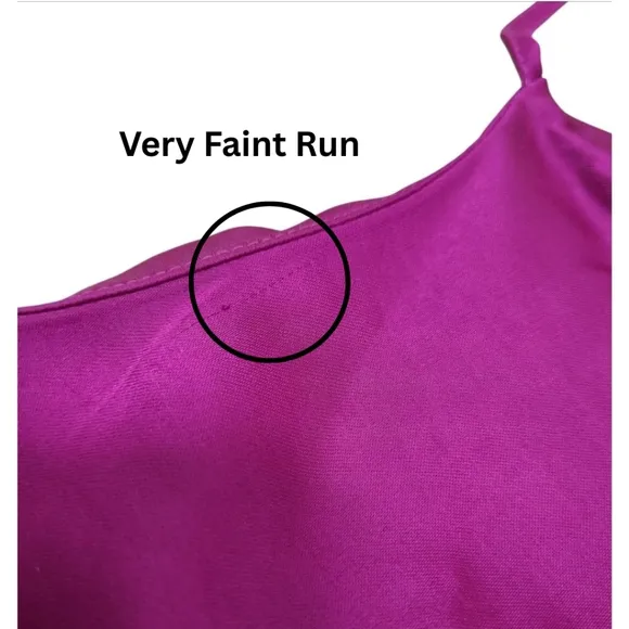Express Satin Cowl Neck Midi Slip Dress Fuchsia Size Extra Large