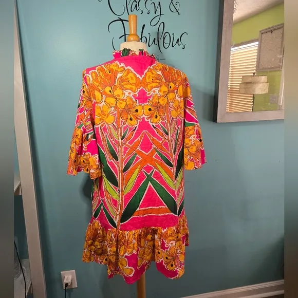Exquisitely Chic Tropical Beaded Dress by Roopa Pemmaraju