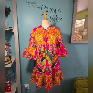 Exquisitely Chic Tropical Beaded Dress by Roopa Pemmaraju