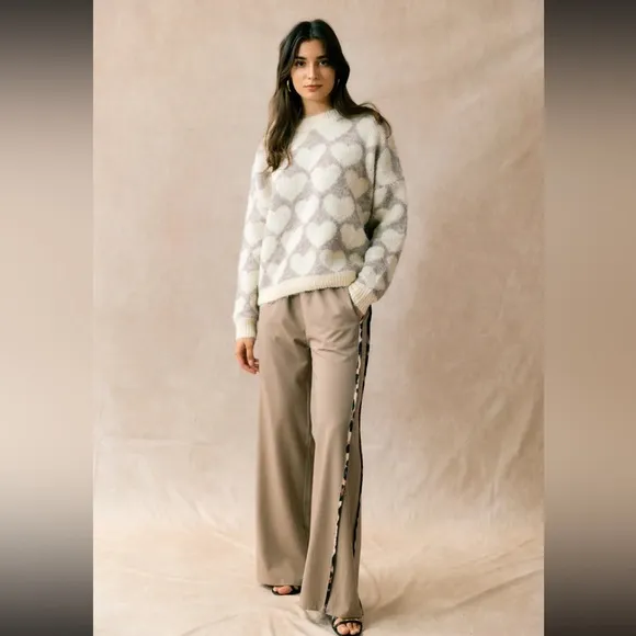 FABULOUS HEART OVERSIZED SWEATER FROM PARIS FRANCE