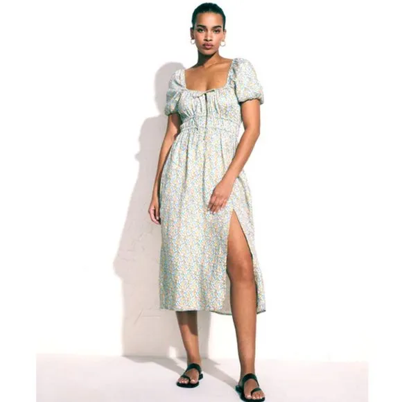 Faithfull the Brand Terina Midi Dress in Sabinosa Floral Print NWT XS