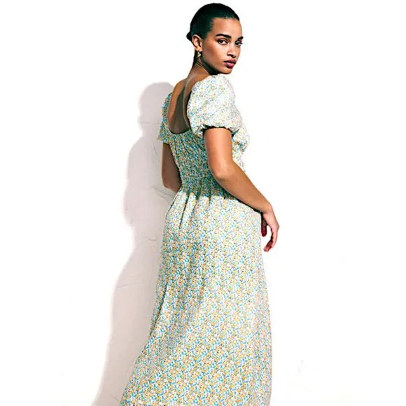 Faithfull the Brand Terina Midi Dress in Sabinosa Floral Print NWT XS