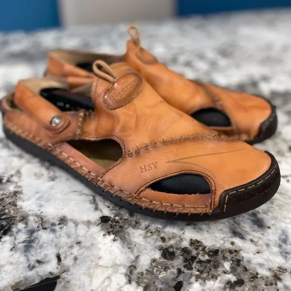 Fashion HSY Leather Sandals Mens Size 11.5