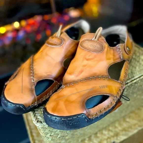 Fashion HSY Leather Sandals Mens Size 11.5