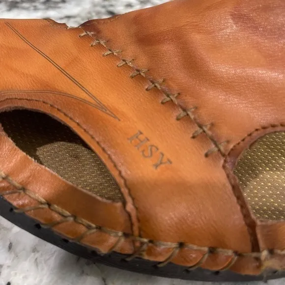 Fashion HSY Leather Sandals Mens Size 11.5