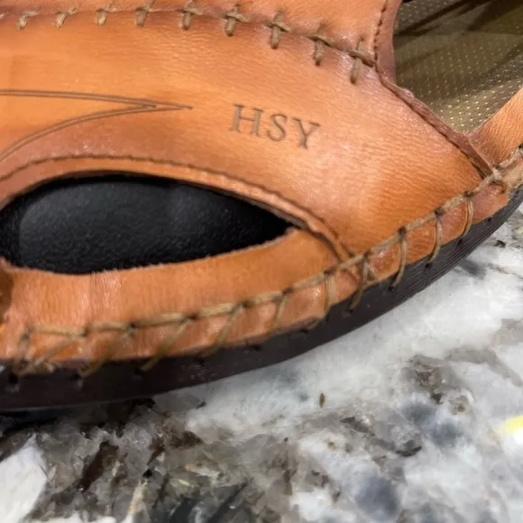 Fashion HSY Leather Sandals Mens Size 11.5