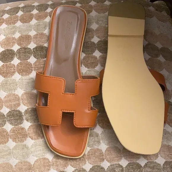 Fashion sandals size 40 brown