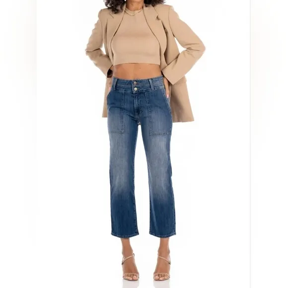 Fidelity Denim Brando Utility Jeans In Siesta Size 26 NWT!