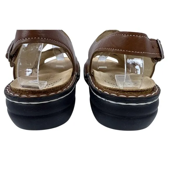 Finn Comfort Women's Gomera-S 82562 Leather Cognac German Sandals EU 39, Size 8
