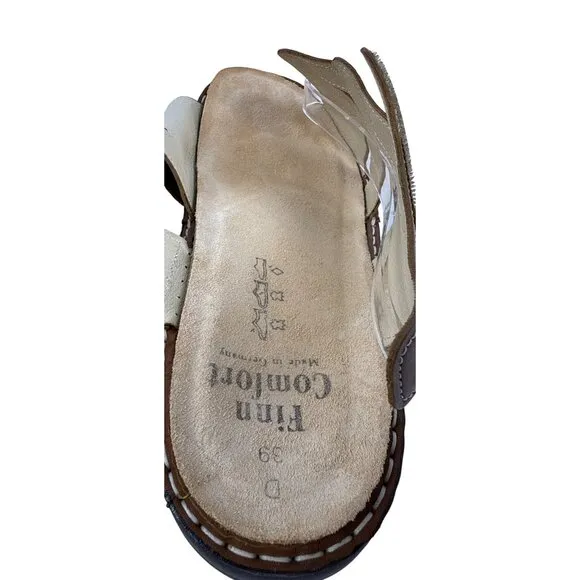 Finn Comfort Women's Gomera-S 82562 Leather Cognac German Sandals EU 39, Size 8