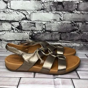 Fit Flop Gladdie Bronze Leather Tassel Gladiator Sandals Women’s Sz 11M US/43EU