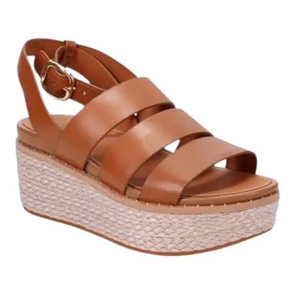 FitFlop Eloise Leather Studded Platform Sandals - Size 10