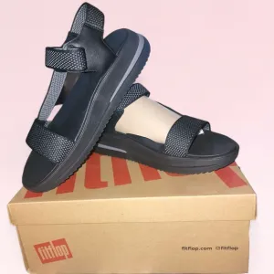 FitFlop Sandals SURFF TWO-TONE WEBBING/LEATHER BAC Sandals