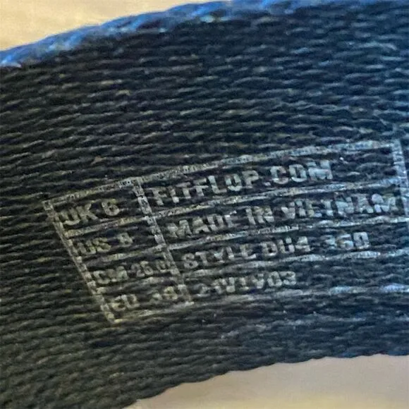 FitFlop Surfa Men's Thong Sandals Size 8 Blue Casual Summer Comfort
