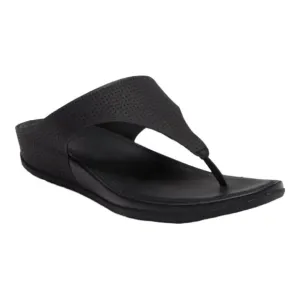 Fitflop Women's Banda Toe-Post Perforated Leather Preppy Sandals | Size 6