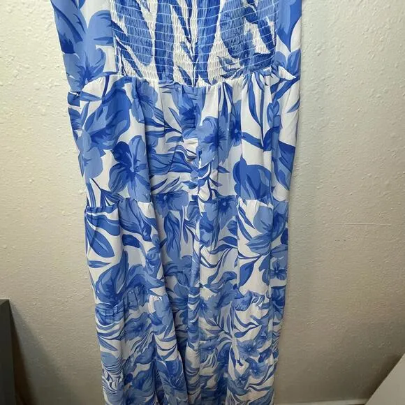 Floral Twist Midi Dress