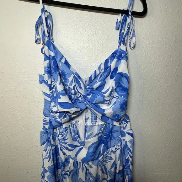Floral Twist Midi Dress