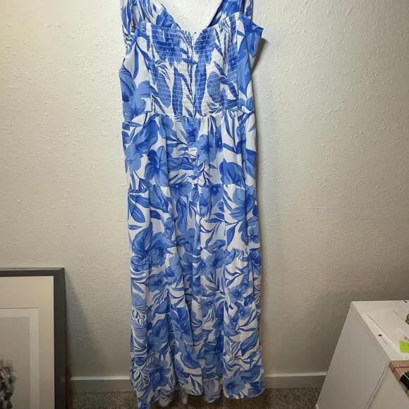 Floral Twist Midi Dress