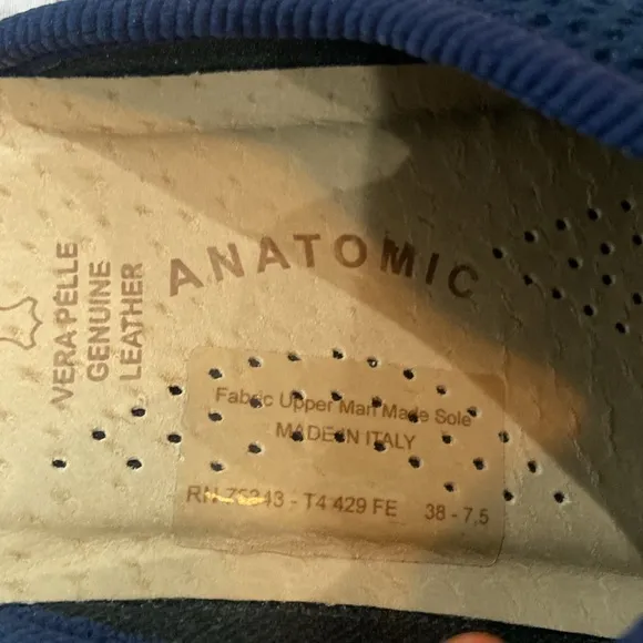 Fly Flot WOMAN'S CLOTH SLIPPER Blue-NWOT