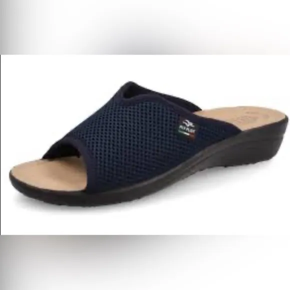 Fly Flot WOMAN'S CLOTH SLIPPER Blue-NWOT