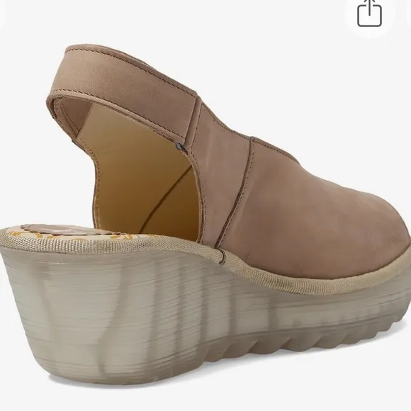 Fly London Women's Tan Wedge Sandals
