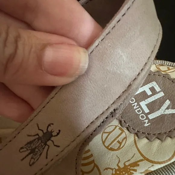 Fly London Women's Tan Wedge Sandals