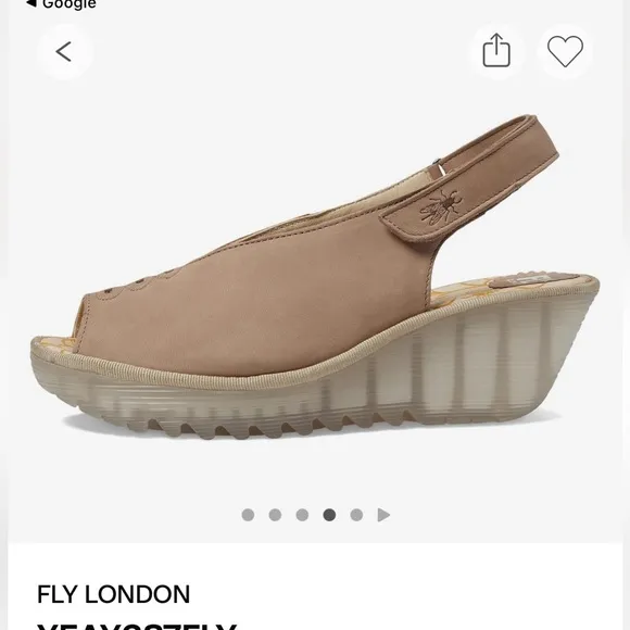 Fly London Women's Tan Wedge Sandals