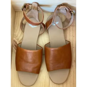 Fortress Anika Whisky Brown Leather Sandals Size EU 39 Hand Made in Peru