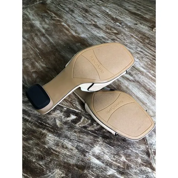 Franco Sarto Lindley Sandals Slides Beige NEW 8.5 US