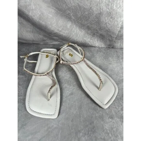 FRANCO SARTO Nolita Embellished Ankle Strap Sandal SIZE 6 M