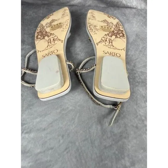 FRANCO SARTO Nolita Embellished Ankle Strap Sandal SIZE 6 M