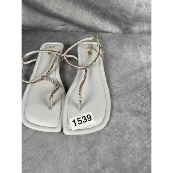 FRANCO SARTO Nolita Embellished Ankle Strap Sandal SIZE 6 M