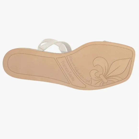 ⭐🆕Franco Sarto white sandals