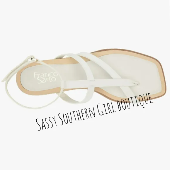⭐🆕Franco Sarto white sandals