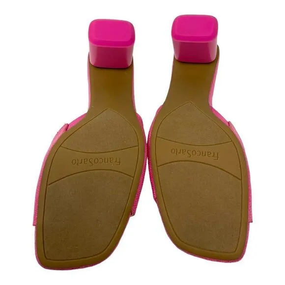 Franco Sarto Linley Slide Sandals Pink Size 8.5 NWT $110 MSRP