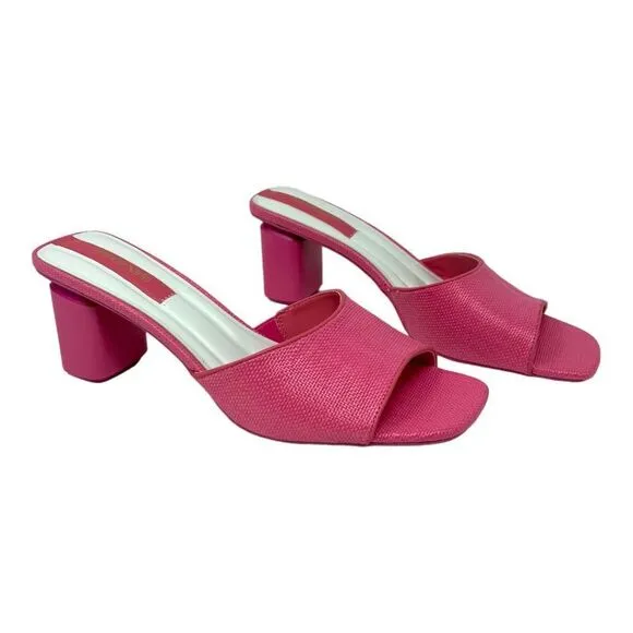 Franco Sarto Linley Slide Sandals Pink Size 8.5 NWT $110 MSRP