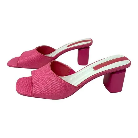 Franco Sarto Linley Slide Sandals Pink Size 8.5 NWT $110 MSRP